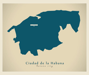 Modern Map - Ciudad de la Habana CU