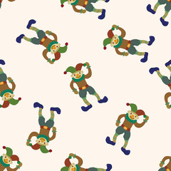 clowns , cartoon seamless pattern background