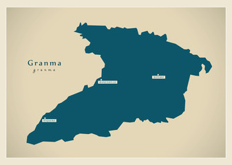 Modern Map - Granma CU