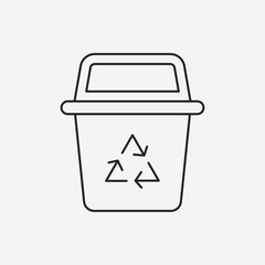trash can line icon