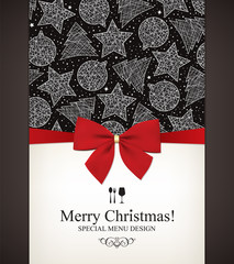 Special Christmas festive menu design - 85727927