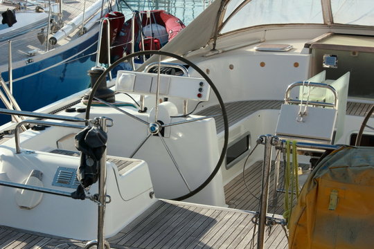 sail yacht boat Cockpit