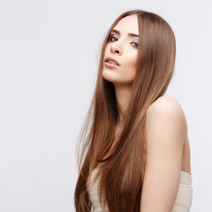 Beautiful Woman with Clean Fresh Skin 