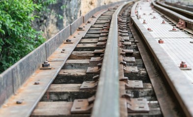 Obraz premium railway in the park