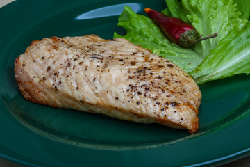 Grilled turkey steak
