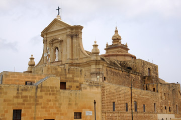 Fototapeta na wymiar Cathédrale Notre-Dame-de-l'Assomption de Gozo