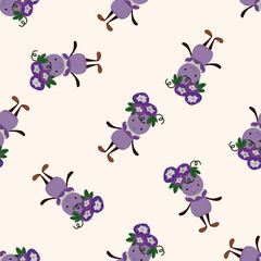 flower,f , cartoon seamless pattern background