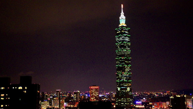 Taipei 101 skyline 