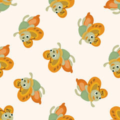 butterfly , cartoon seamless pattern background
