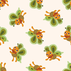 butterfly , cartoon seamless pattern background