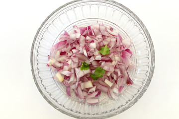 Chopped red onion