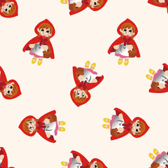 fairytale princess , cartoon seamless pattern background