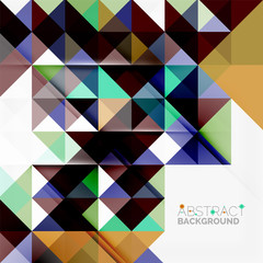 Fototapeta premium Abstract geometric background. Modern overlapping triangles