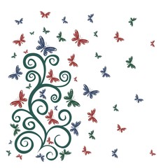 Card with butterflies.