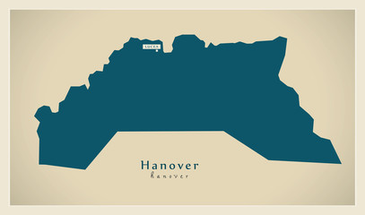 Modern Map - Hanover JM