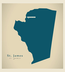 Modern Map - St. James JM