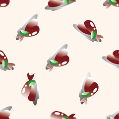 Japanese food , cartoon seamless pattern background
