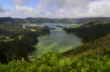  Lago Verde und Lago Azul auf Sao Miguel, Azoren