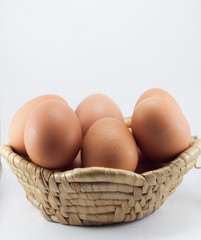 Egg isolated on white background