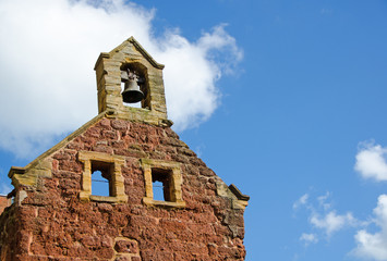 Ruins of St Catherine's Chapel, Exeter, which was destroyed in th Baedeker raid of 1942 and retained as a memorial to those who died in the raid.