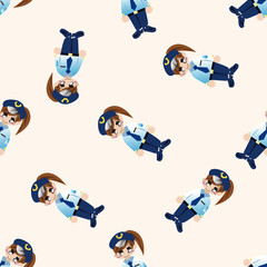 captain , cartoon seamless pattern background