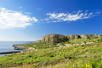 Rocky coast at Sicily Italy