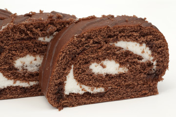 Chocolate cake pieces