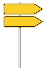 Wegweiser. Gelbes