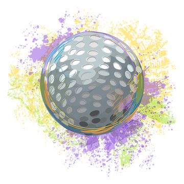 Golf Ball
All elements are in separate layers and grouped.