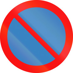 Road sign In Iceland - No parking