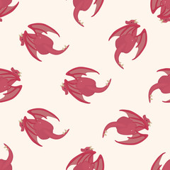 dragon , cartoon seamless pattern background