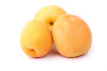 Apricot isolated on white background