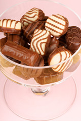 Chocolate pralines assortment
