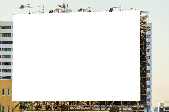 Blank billboard for new ads.