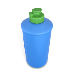 Bottle with dishwashing detergent