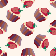 decorating cake , cartoon seamless pattern background