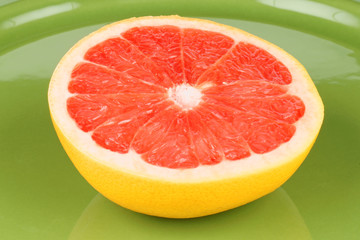 Fototapeta na wymiar Ruby grapefruit close-up