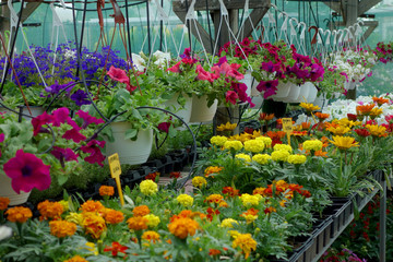 Fototapeta na wymiar Flower market