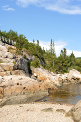 Saint Lawrence River near Tadoussac in Canada