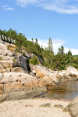 Fototapeta na wymiar Saint Lawrence River near Tadoussac in Canada