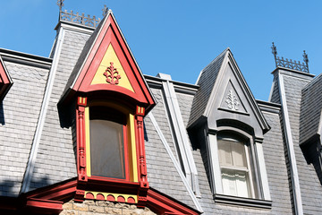 Victorian houses in Montreal, Canada