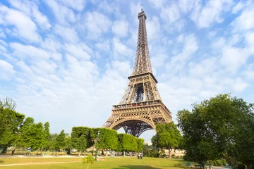 Zelfklevend Fotobehang Eiffel tower in Paris © VanderWolf Images