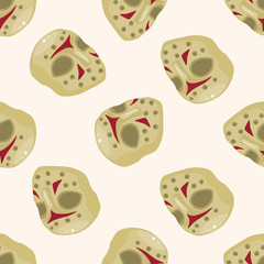 hockey equipment , cartoon seamless pattern background