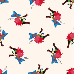 band member guitar player , cartoon seamless pattern background