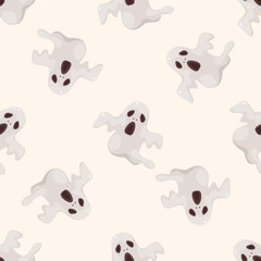 ghost , cartoon seamless pattern background