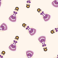 Royal theme princess , cartoon seamless pattern background