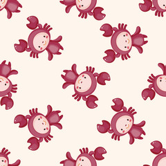 Constellation Cancer , cartoon seamless pattern background