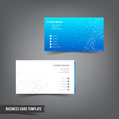 Business Card template set  025 connection network concept