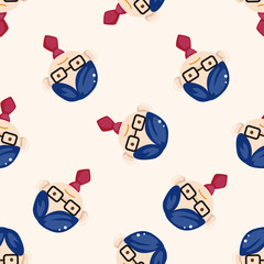 Office workers , cartoon seamless pattern background