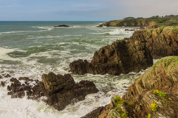 Rochers près du Crique de Porsac’h Finistère Bretagne France